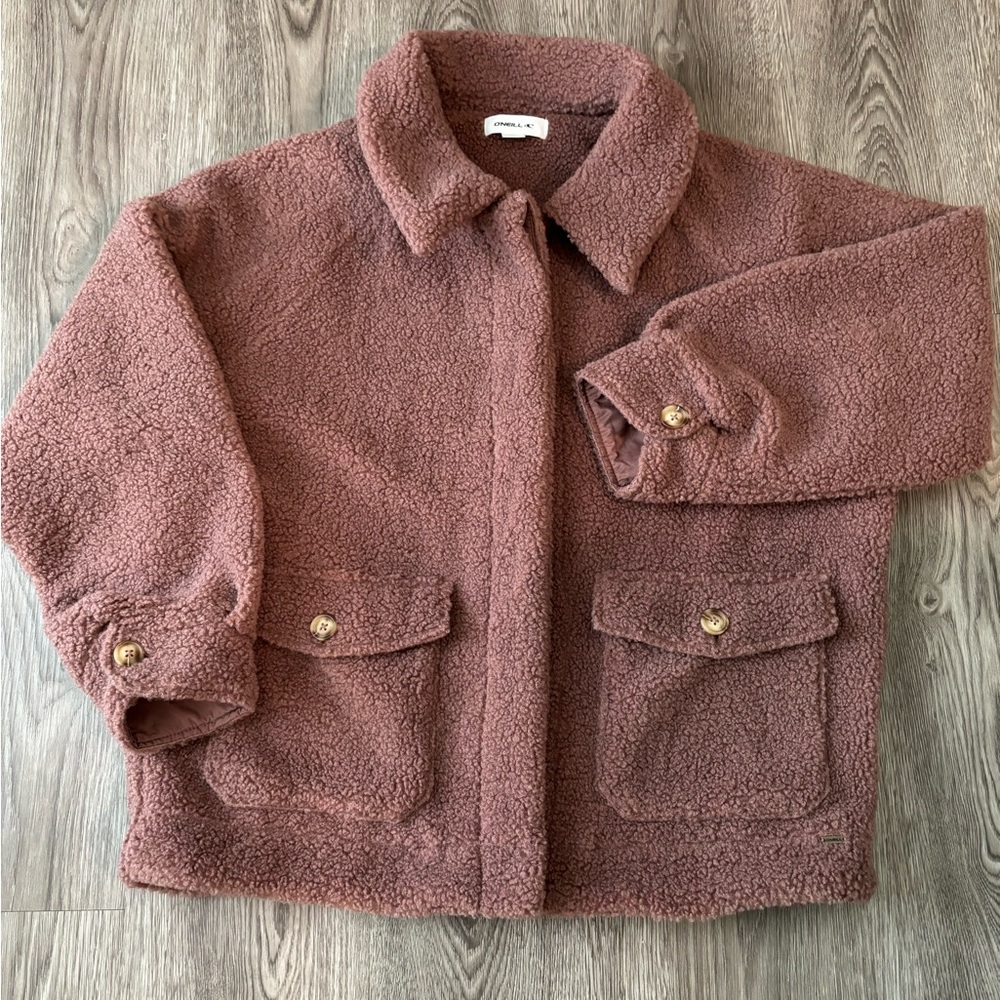 O’Neill Makenna Solid Pile Fleece Jacket, Size M